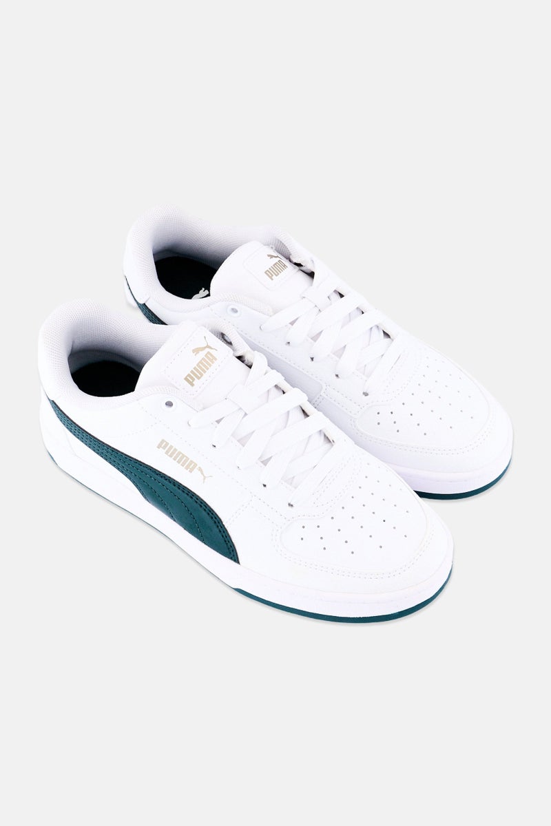 PUMA Kids Boy Caven 2,0 Lace Up Outdoor Shoes, White - Image 4